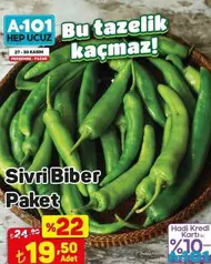SİVRİ BİBER PAKET fiyat ve kampanya bilgisi